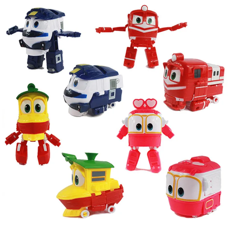 

Robot Train Toys 13cm PVC Model RT Car Robot Trains Alf Transformation Anime Action & Toy Figures for Children