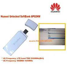 Huawei разблокирована SoftBank AP02HW 4G USB модем Широкополосный LTE TDD B41 ключ