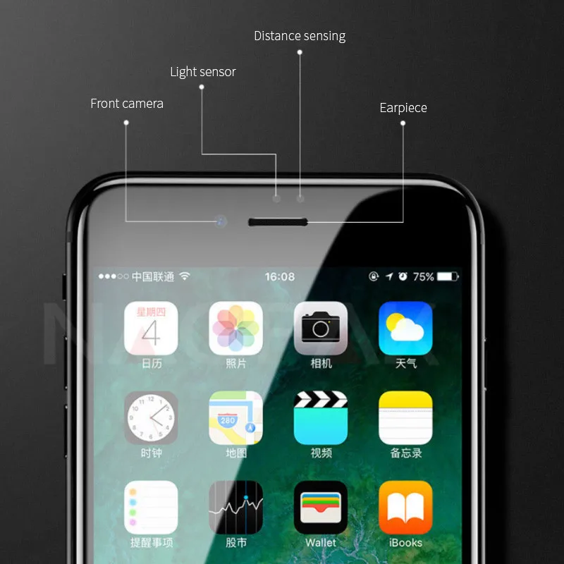 6D закругленные края полное покрытие экрана протектор для iPhone 7 6S 8 X Закаленное стекло на Apple iPhone X 6 s 7 8 Plus стеклянная пленка