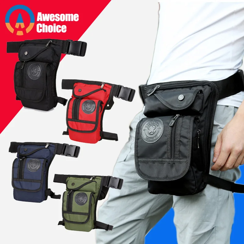 

Waterproof Oxford Waist Drop Leg Bag Thigh Hip Bum Belt Fanny Pack Casual Shoulder Bag Motorcycle Ride Outdoor Running Sport