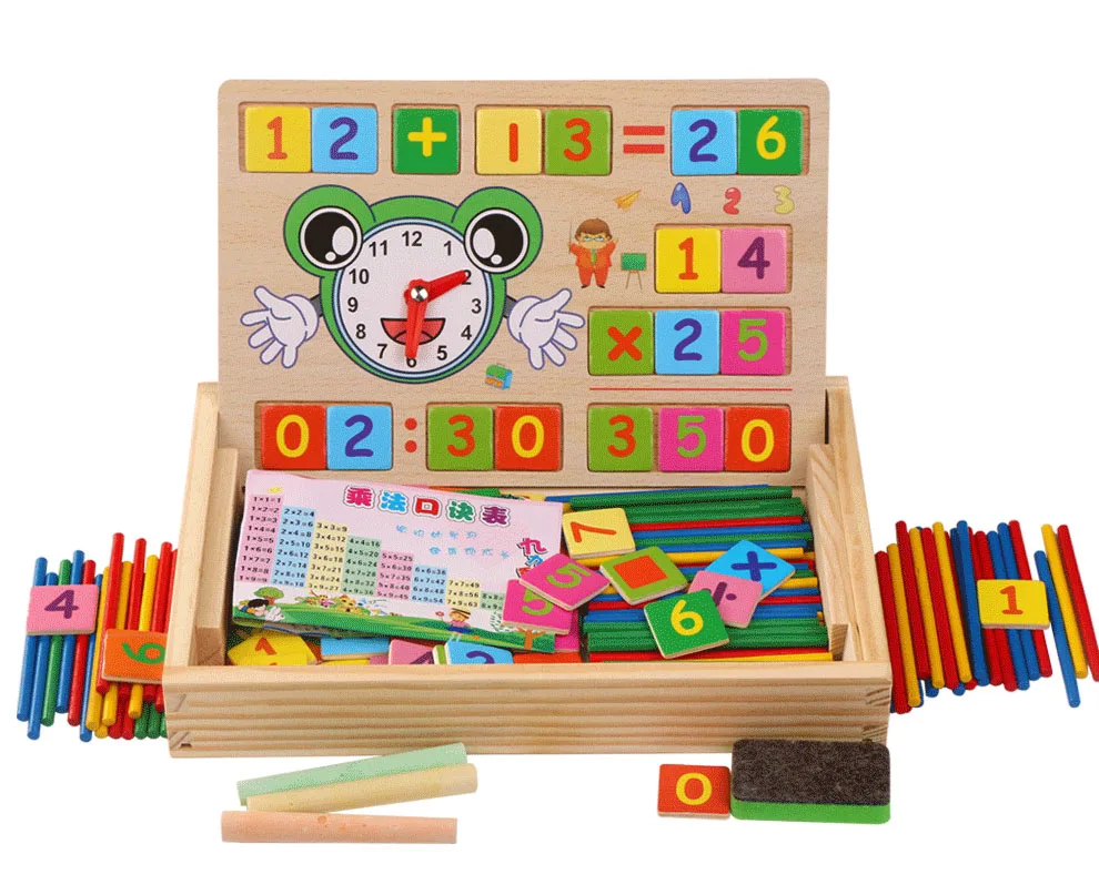 Новинка, 1 набор, Счетные палочки, набор коробок, Монтессори, деревянные блоки, математические числа, обучающие игры для детей, Обучающие палочки для развития интеллекта, игрушки, подарки