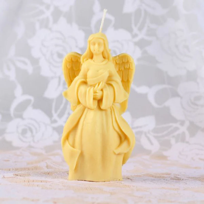 angel shaped food safe silicone candle molds FDA certified and nontoxic silicone rubber mold for