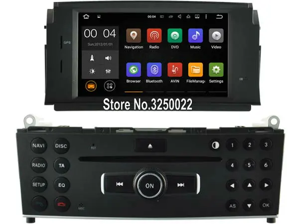 Clearance Android 9.0 Car Dvd Navi Player FOR BENZ C CLASS W204 2007-2011 audio multimedia auto stereo support DVR WIFI DAB OBD all in one 17