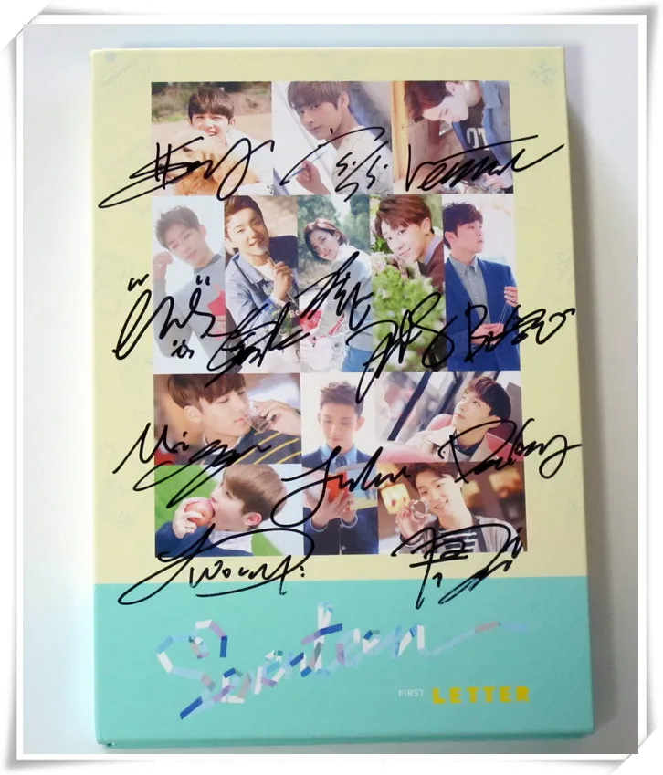 

Seventeen autographed signed 2016 1st album FIRST Love & Letter CD LETTER version 05.2016