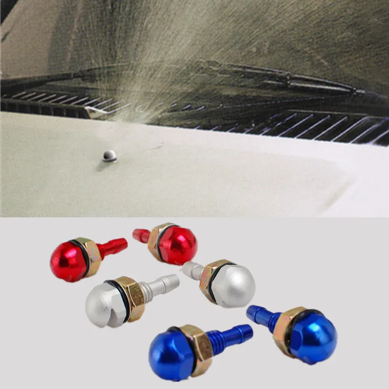 2PCS Car Vehicle Windshield Spray Nozzle On Front Hood Wiper