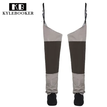Fly Fishing Waders  Stocking foot Hip Wader Breathable Thigh waders Waterproof Leg pants  with neoprene socks fish tackle