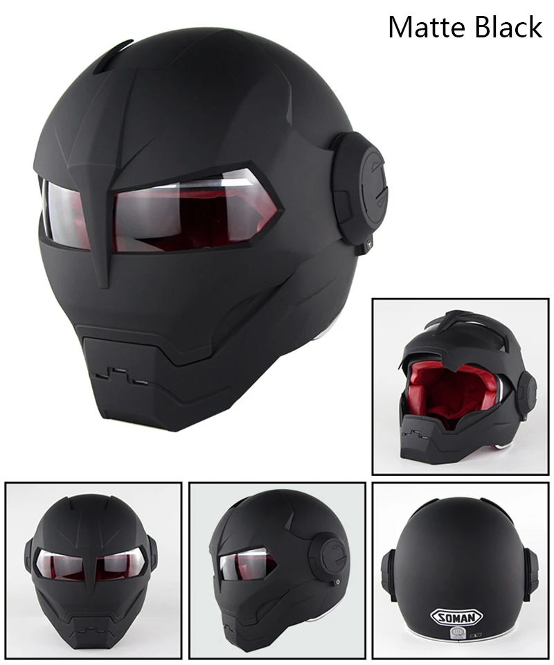 Топ ABS соман военная машина матовый серый мужской IRONMAN железный человек шлем мотоциклетный шлем половина шлем открытый шлем