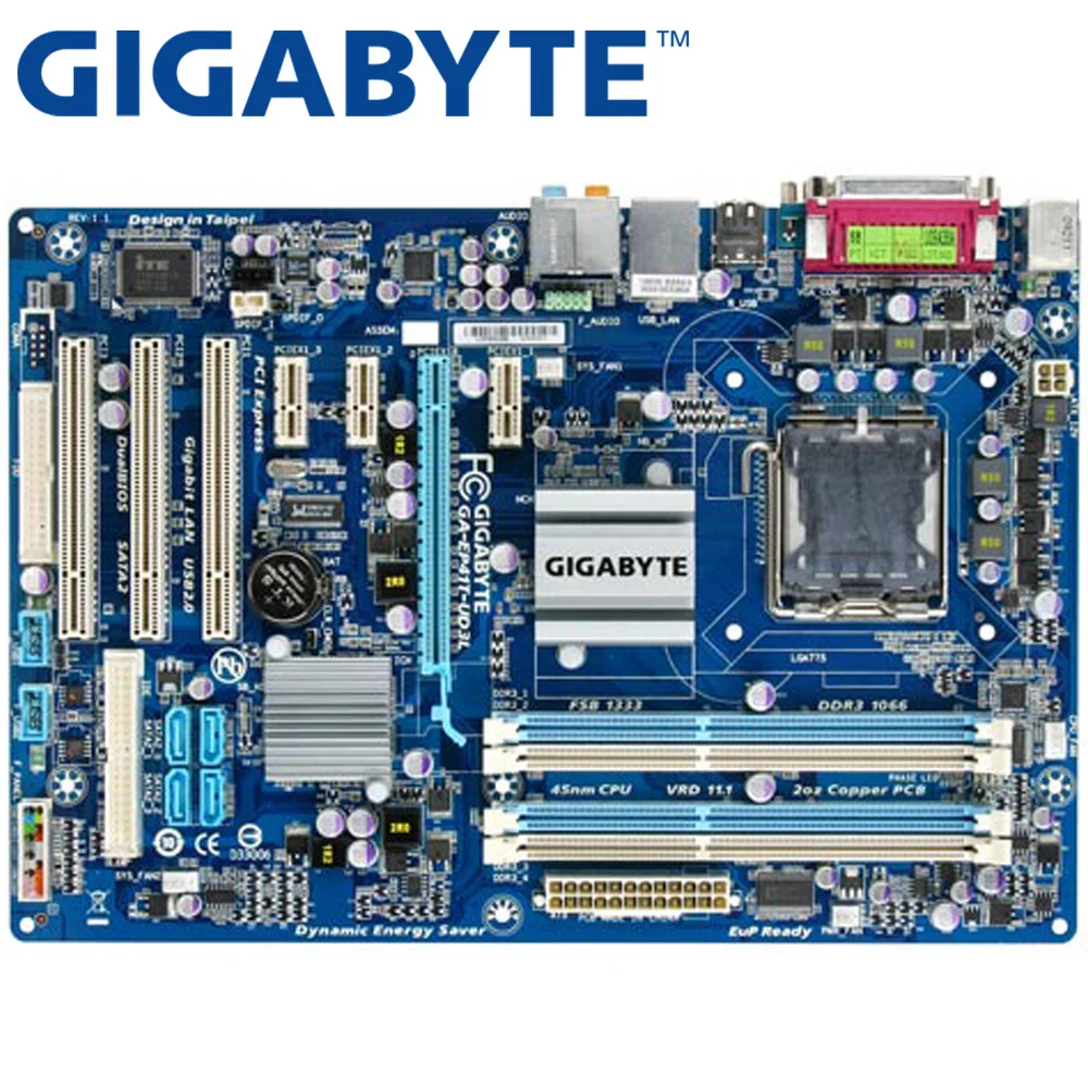 GIGABYTE GA EP41T UD3L Desktop Motherboard G41 Socket LGA 775 Q8200