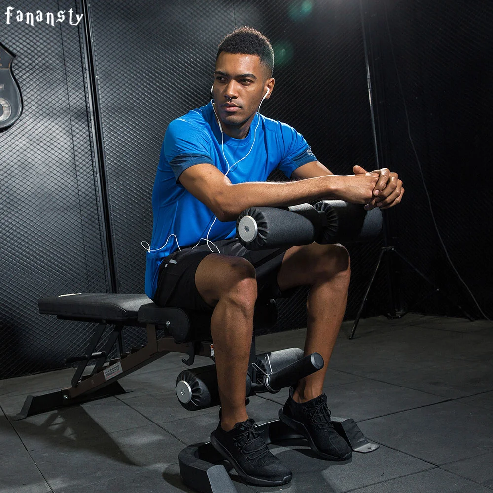 

Men's Sport Running Suits Homme 2 pcs/set Quick Dry Workout Fitness Set Training Tracksuits Men Gym Clothing Sets Top Quality