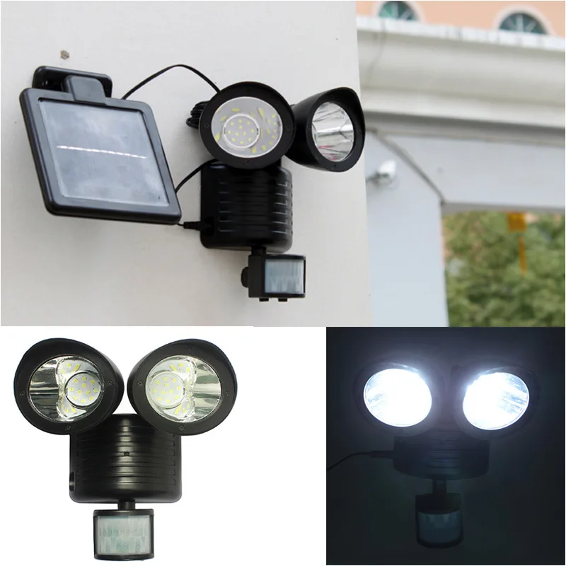 

Waterproof 22 LED Dual Security Detector Solar Spot Light Motion Sensor Outdoor Floodlight Garden Wall Light Lamp IY603543