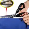 23.5cm Zig Zag Sewing Cut Dressmaking Tailor Shear Pinking Scissor Leather Handicraft Fabric Upholstery Tool Textile DENIM DIY 1