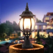 Европейские Уличные светильники Ретро светильники для ворот двора сад стены виллы огни Светодиодный LU809113