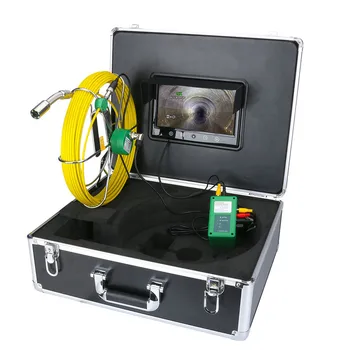 

Pipe Inspection 20M 30M 50M IP68 Waterproof Drain Pipe Sewer Inspection Camera System 9"LCD 1000 TVL Camera with 6 LED Lights