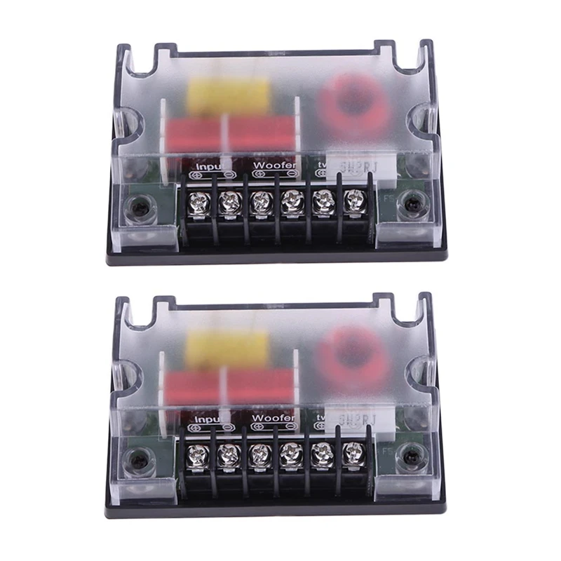 

2Pcs Car 2 Way Audio Frequency Divider Circuit Automobiles Audio Loudspeaker Speaker Woofer Wave Filter Auto Accessories