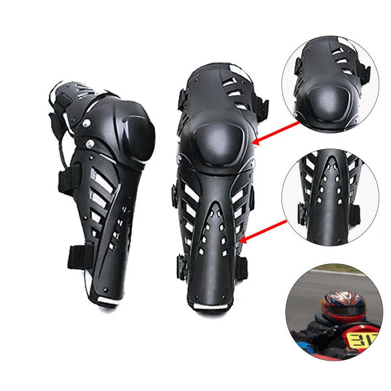 

Triclicks New Black Motorcycle Knee Pads Guards Motocross Ski Snowboard Protective Gear