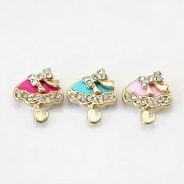 Iphone 6 Home Button Design Part - 40: 5pcs/lot Colorful Oil Drop Umbrella With Flower Shape Design Crystal Home Button Sticker For