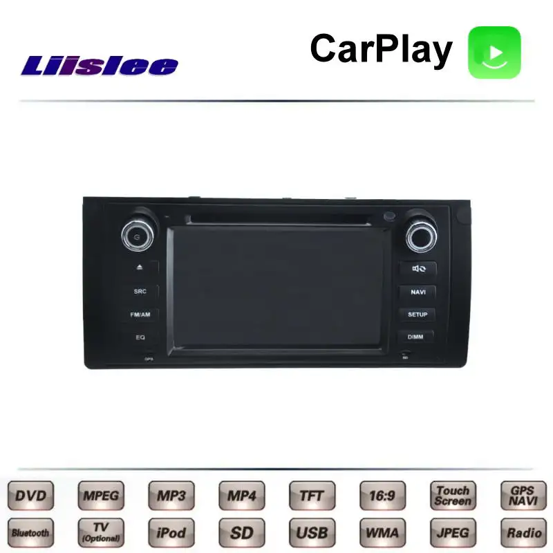 For BMW 5 E39 520 523 525 528 530 535 540 Car Multimedia TV DVD GPS Radio Carplay Original Style Navigation Liislee Navi 4