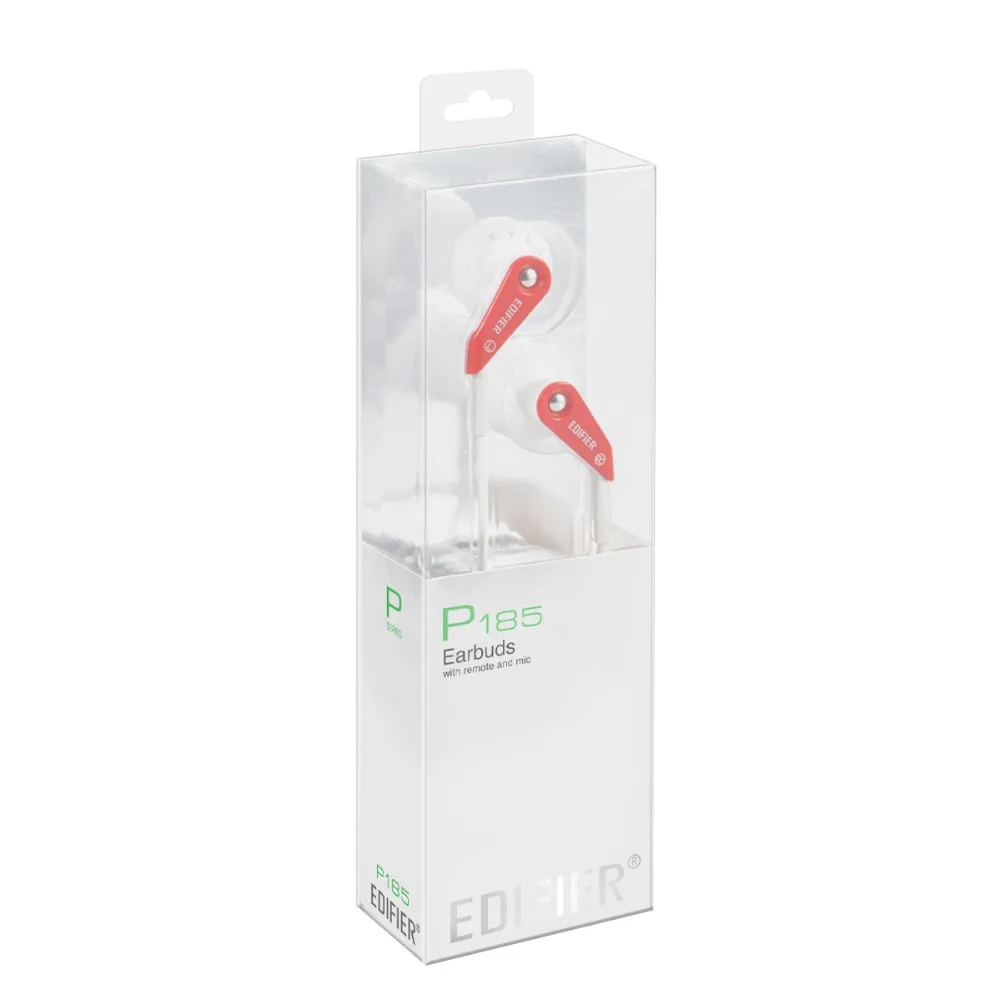 EDIFIER P185 Hi Fi наушники 3 5 мм AUX гарнитура классические вкладыши с микрофоном для iphone