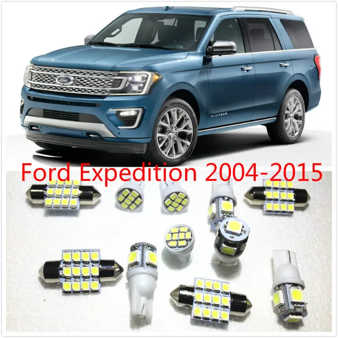 Us 4 99 58 Off 11 Set White Led Lights Interior Package 10 31mm Map Dome For Ford Expedition Escape Explorer Sport Trac 2004 2016 In Car Headlight