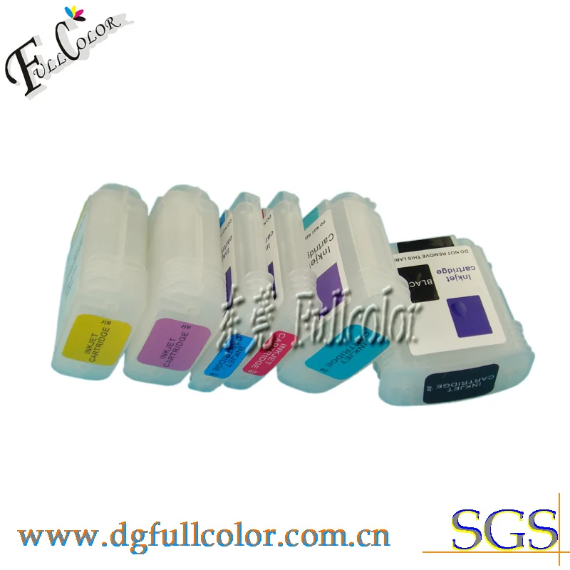 

designjet 130 30 90 refillable ink cartridge for hp84 85 with permanent chip without ink
