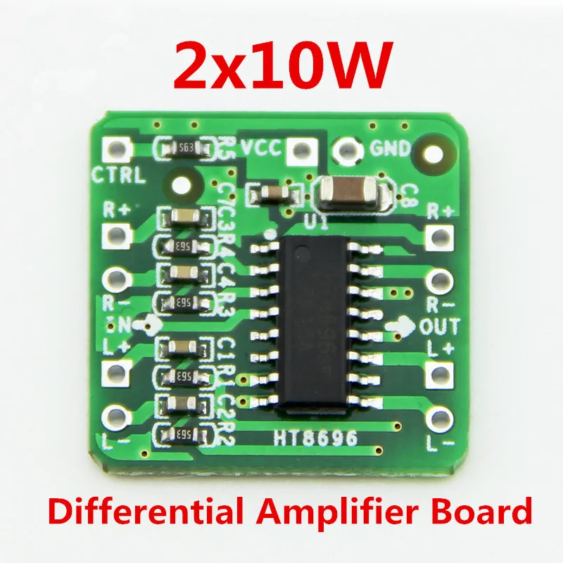 Differential Amplifier Board 2x10W Digital Class D Audio Power