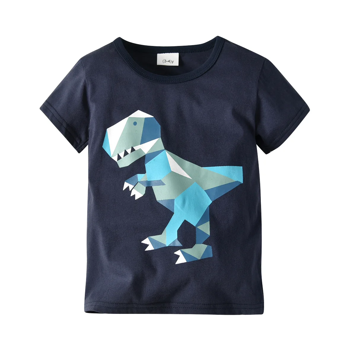 

New Summer Children Clothing Baby Boy T Shirt Cotton 3D Stereo Dinosaur Short Sleeve T-shirt Casual Sport 2-14Yrs Shirts CA674
