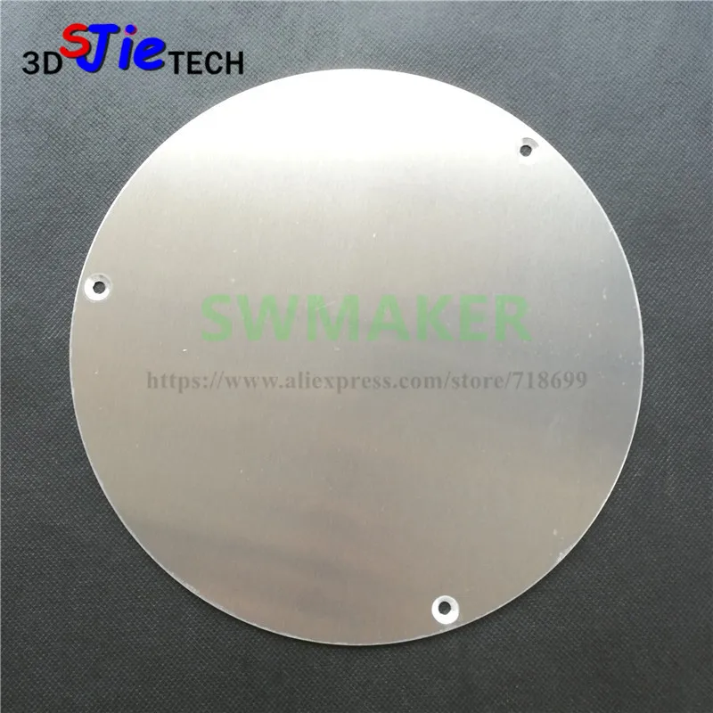 

Kossel 3D printer circular 210mm round hot bed aluminum plate delta hot bed support plate use with heating film upgrade