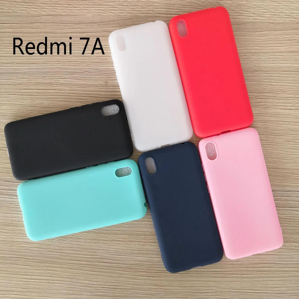 Чехол ярких цветов для Xiaomi Redmi 7A, матовый чехол для Redmi 7 A, мягкий силиконовый чехол из ТПУ для задней панели, чехол для Xiaomi Redmi 7A, 5,45 дюйма