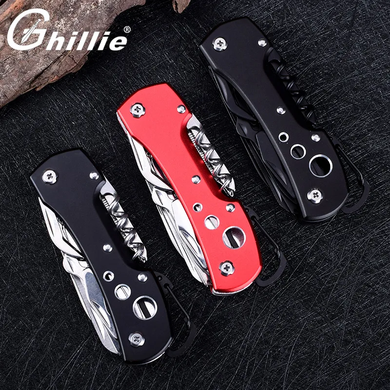 Multifunctional Swiss Knife Fold Knife Stainless Steel Outdoor Camping Survival EDC Tool,Multi
