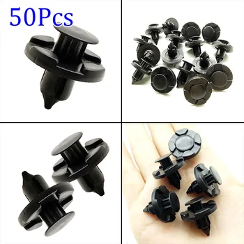 

Replacement Push pins Fixing Black Accessory Fastener Clips 50pcs 8mm Plastic Interior Bumper