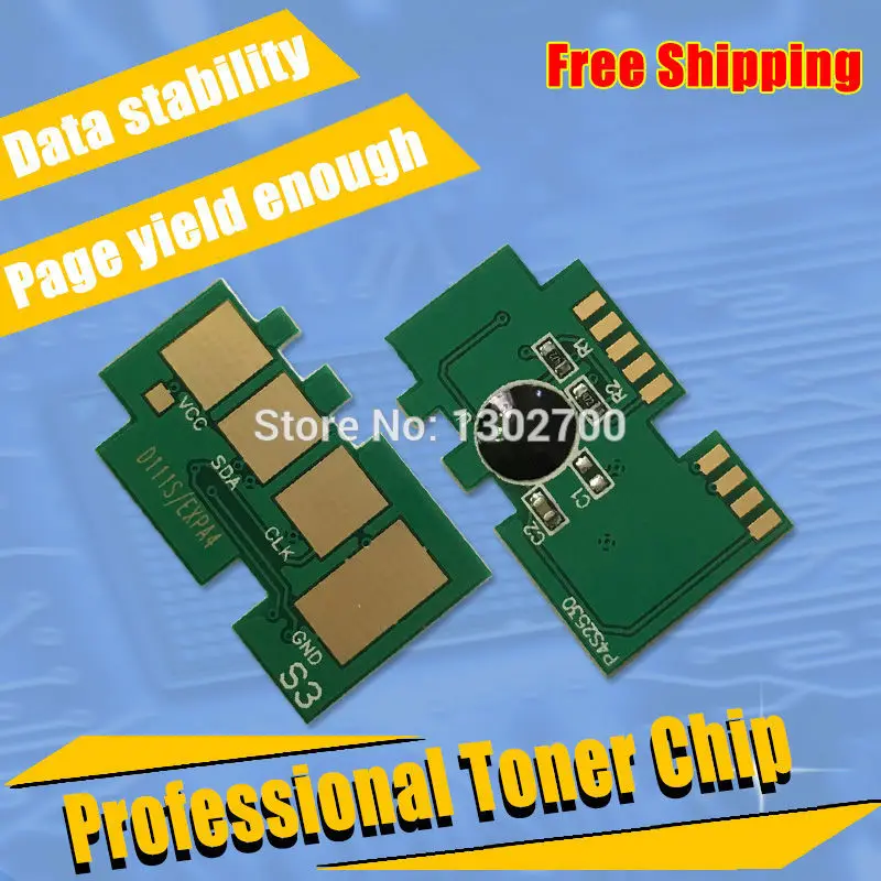 

106PCS 111s d111s d111 Toner cartridge chip for Samsung SL-M2020W M2022 SL M2020 SL-M2020 M2070w M2078 2020w powder refill reset