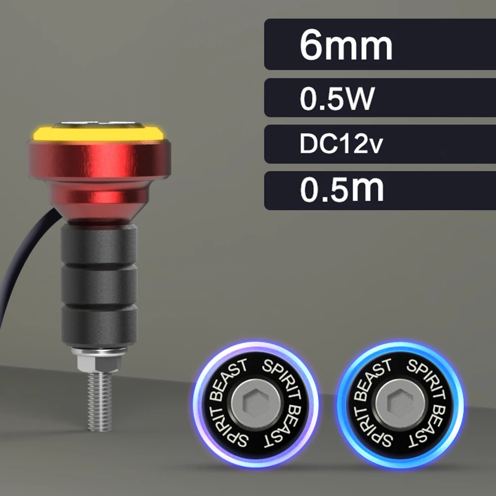 SPIRIT BEAST аксессуары для мотоциклов скутер винт номерной знак светодиодный Ангел глаз мотоцикл AVT лампа для Honda BMW SUZUKI KTM