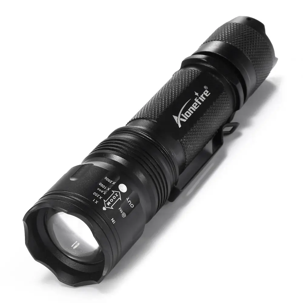 Alonefire TK105 CREE XP-L V60 светодиодный алюминиевый высокой мощности зум вспышка светильник фонарь Точечный светильник походная лампа AAA 18650 перезаряжаемая батарея