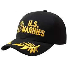 Бейсбольная кепка для мужчин, американская армейская Кепка, военная крутая Черная кепка для улицы, регулируемая бейсбольная кепка темно-синего цвета