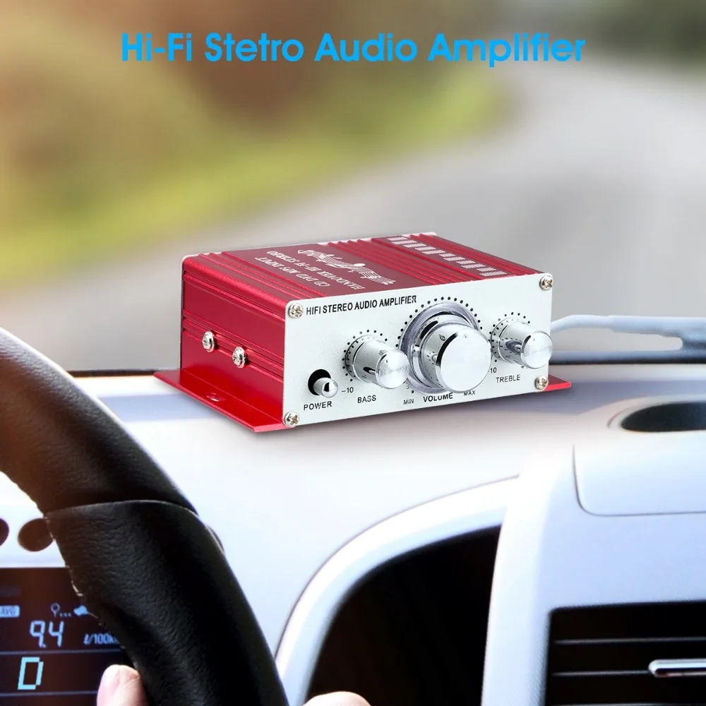 HY-2001 Hi-Fi стерео аудио усилитель звуковой режим музыкальный плеер 2 канала CD DVD MP3 вход передача Hi-Fi стерео для автомобиля мотоцикла