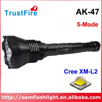 

TrustFire AK-47 9 x Cree XM-L2 11000 Lumens 5-Mode LED Flashlight (3 x 18650 / 3 x 26650)