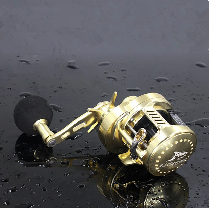 

RG Trolling Reel 9+1BB Drum wheel carp Baitcasting Reels Centrifugal Brake Casting Saltwater Fishing Reel Super Power Drag 30kg