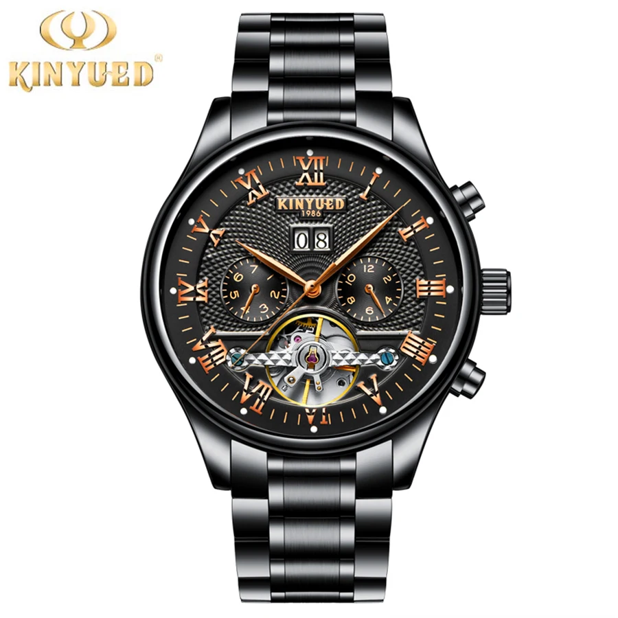 أعلى ماركة الأزياء الفاخرة التلقائي الميكانيكية ووتش رجال الفولاذ الصلب تقويم الرياضة المعصم ووتش للماء relojes hombre