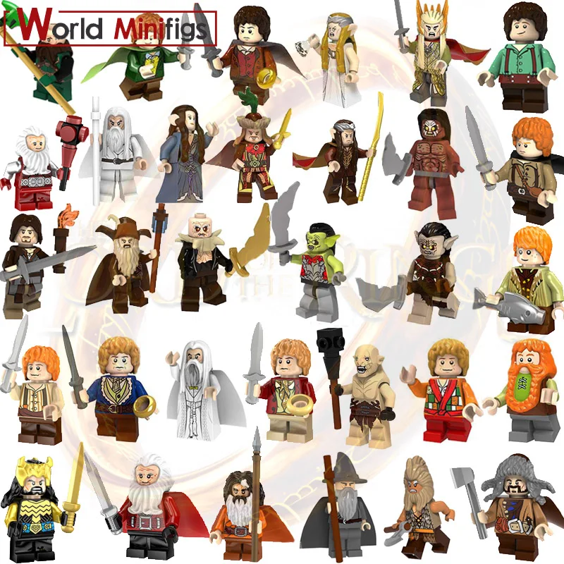 

Single building blocks The Lord of the Rings Philip Iron foot Dan Kellett Ouyin Duoli Gandalf Saruman figure bricks toy