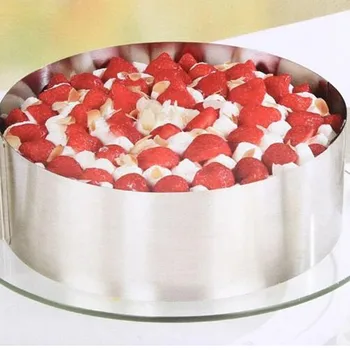 

High quality retractable stainless steel circle mousse ring baking tool cake mould size adjustable bakeware kitchen accessories