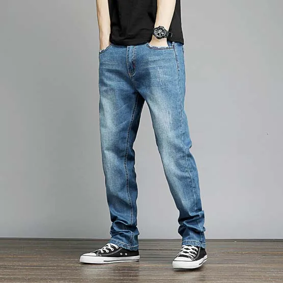 Men's Jeans Large Size 28 48 Stretch Cotton Comfortable Straight Jeans