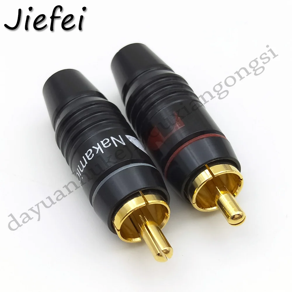 2 50 шт. черный высококачественный Hi Fi латунный 8 штекер RCA Nakamichi аудиокабель припой