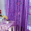 Romantic Modern Embroidered Sequins Butterfly Rustic Sheer Voile Curtains for Living Room Bedroom Kitchen Purple Curtains 344&30 ► Photo 2/6