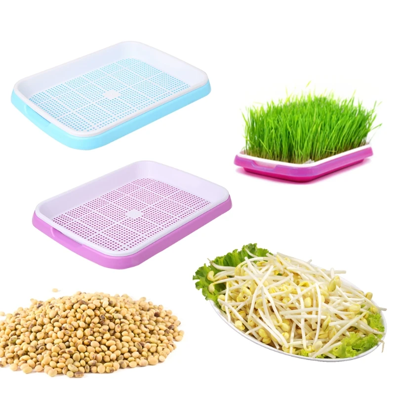 1PC Hydroponics Seedling Tray Sprout Plate Hydroponics System Nursery Pots Tray