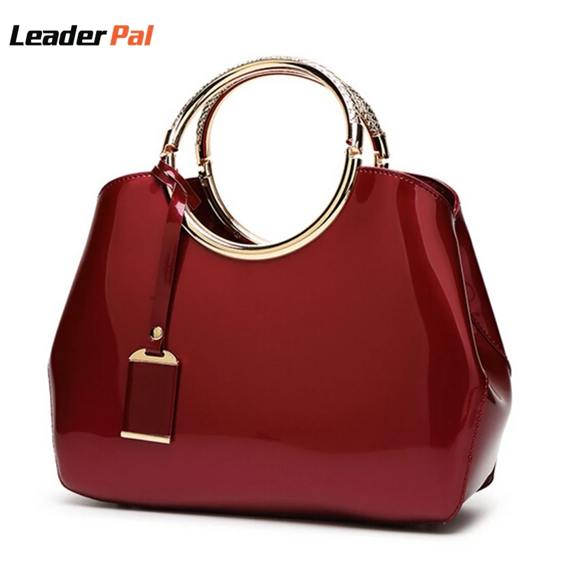 Retro Red Women Leather Handbags High Quality PU Lether Hand Bags Ladies Sling Bags for Women ...