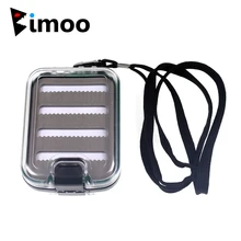 Bimoo 2 шт. Двусторонняя нахлыстом поле Водонепроницаемый чехол для сухая Нимфа мокрые мухи форели Карп лосось рыболовные снасти коробка