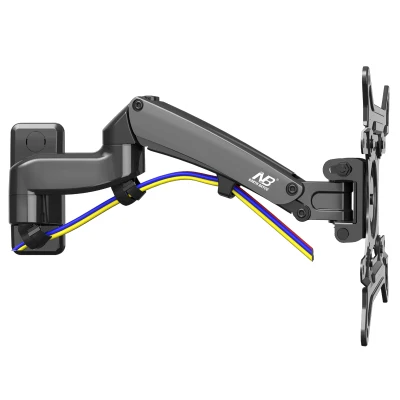 Kaufen NB F300 Gas Frühling 360 Grad 30 40 inch TV Wand Halterung LCD Monitor Halter Aluminium Spiegel Polnischen Arm laden 5 10kgs