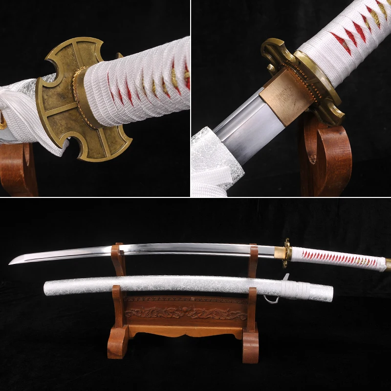 

ONE PIECE Sword Japanese Sword Fully Hand-made Spring Steel Full tang Blade Samurai Sword Funcatoinal Real Katana