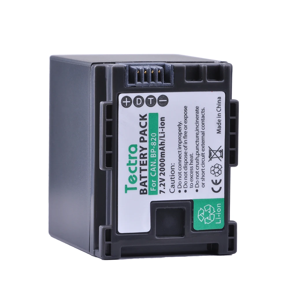 Li-ion de Substituição para Canon Tectra 820 Bateria Xa20 Xa25 Hfg30 hf M31 M30 M40 1 pc Bp-820 bp - Image 4