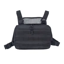 2019 для мужчин Тактический ShoulderChest Rig уличная функциональный Грудь сумка через плечо Охота Спорт Сумки для бега